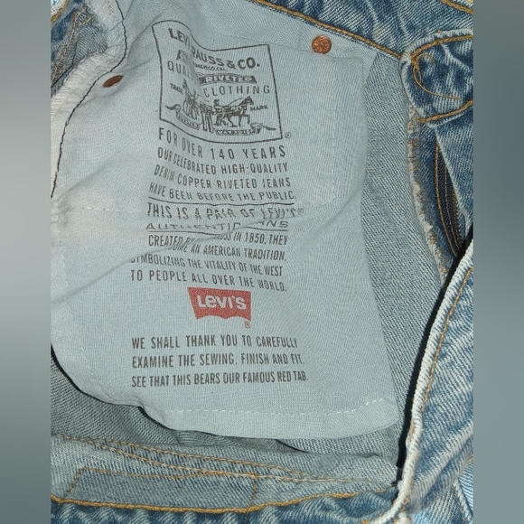 LEVI'S Sz 11 Jr. "560 Loose Fit" Straight Leg blue Jeans - Picture 5 of 5